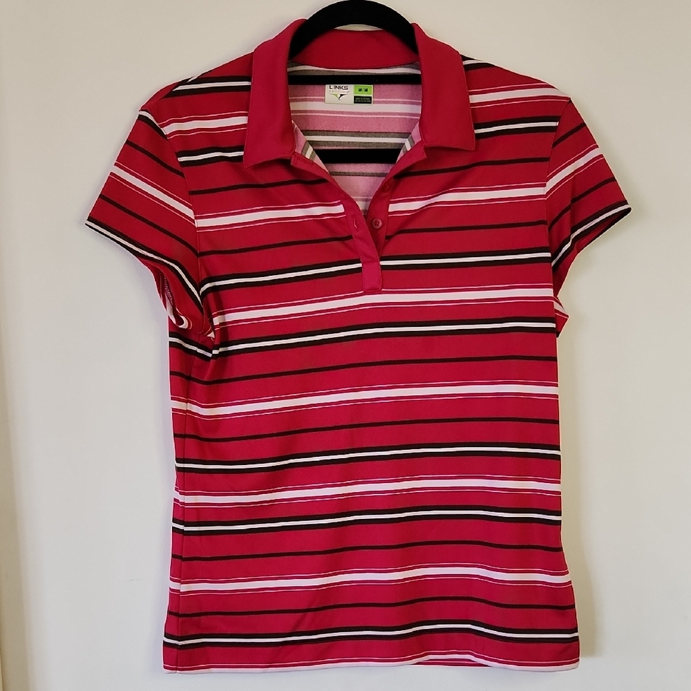 Links Edition Pink and White Polo